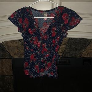 Feminine Floral Crop atop